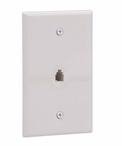 Deals ⌛ Eaton Wall Plates 1-Gang Coaxial Midsize Wall Plate, White ❤️ -EatonWagner Sales 42152706