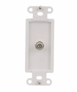 Promo 💯 Eaton Wall Plates 1-Gang Coaxial Standard Decorator Wall Plate Insert, White 👍 -EatonWagner Sales 42155720