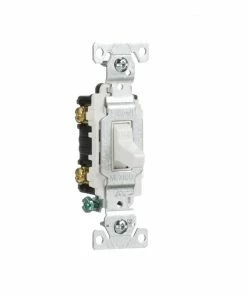 Coupon 🎁 Eaton Light Switches 20-Amp Double Pole Toggle Light Switch, White ⭐ -EatonWagner Sales 42175775
