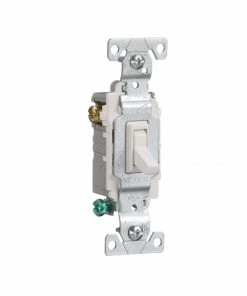 Best Sale 😍 Eaton Light Switches 15-Amp 3-Way Toggle Light Switch, White 😀 -EatonWagner Sales 42176310 scaled