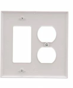 New ✔️ Eaton Wall Plates 2-Gang Midsize Duplex/Decorator Wall Plate, White 🎉 -EatonWagner Sales 42189567 scaled