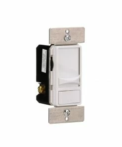 Discount 👏 Eaton Light Dimmers Universal Dimmers Single-Pole/3-Way LED Slide Light Dimmer, White ⭐ -EatonWagner Sales 42199916 scaled