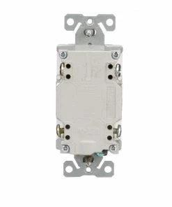 New ❤️ Eaton Electrical Outlets 15-Amp Tamper Resistant Audible Alarm GFCI Residential Decorator Outlet, White 😀 -EatonWagner Sales 42211809