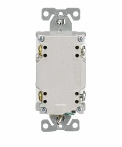Discount 🔔 Eaton Electrical Outlets 15-Amp Tamper Resistant GFCI Residential/Commercial Decorator Outlet with Night Light, White 🛒 -EatonWagner Sales 42215479 scaled