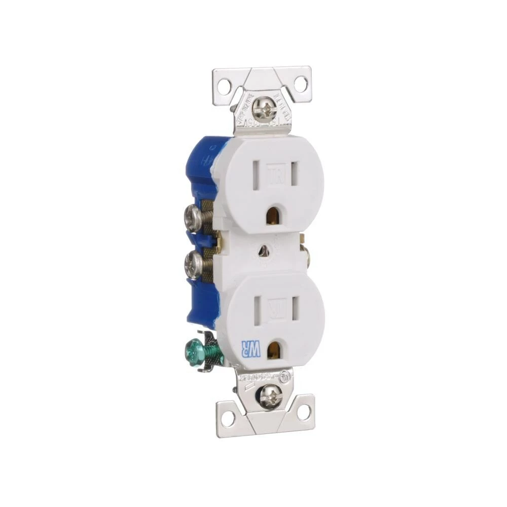 New ๐คฉ Eaton Electrical Outlets 15-Amp Tamper Resistant Weather Resistant Residential Duplex Outlet, White ๐ 6 New ๐คฉ Eaton Electrical Outlets 15-Amp Tamper Resistant Weather Resistant Residential Duplex Outlet, White ๐ - Image 6