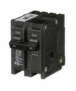 Discount 🎉 Eaton Circuit Breakers Type BR 25-Amp 2-Pole Standard Trip Circuit Breaker 🤩 -EatonWagner Sales 43120497