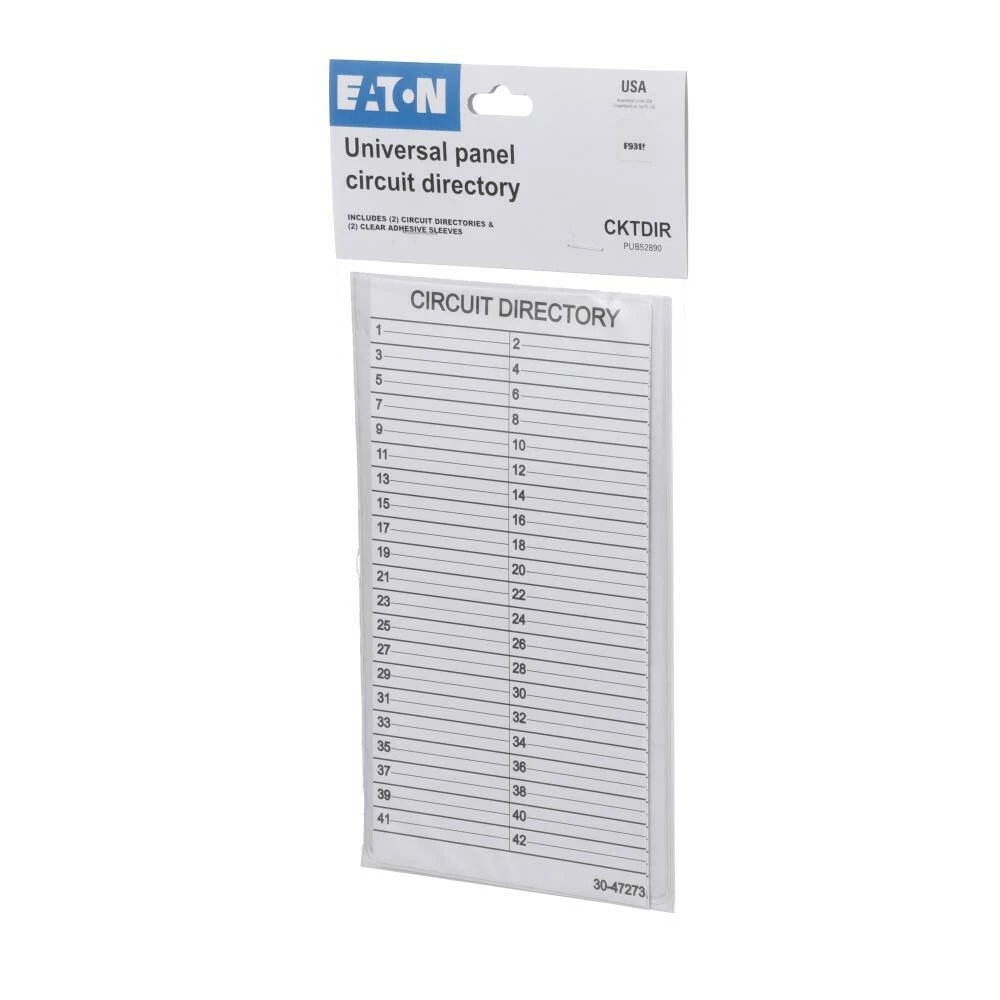 Best Sale 🎁 Eaton Breaker Box Parts 4-in Panel Circuit Directory 🔥 2 Best Sale 🎁 Eaton Breaker Box Parts 4-in Panel Circuit Directory 🔥 - Image 2