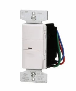 Coupon ⌛ Eaton Light Sensors Single-Pole/3-Way 5-Amp Occupancy Motion Sensor Light Switch, White, Ivory, Light Almond ⌛ -EatonWagner Sales 43230349 scaled