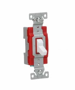 Flash Sale ⭐ Eaton Light Switches 20-Amp Single-Pole Toggle Light Switch, White 👏 -EatonWagner Sales 43499916 scaled