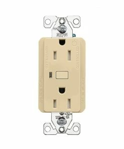 Hot Sale 🛒 Eaton Electrical Outlets Wi-Fi Smart 15-Amp Tamper Resistant Residential Decorator Smart Outlet, Ivory 🤩