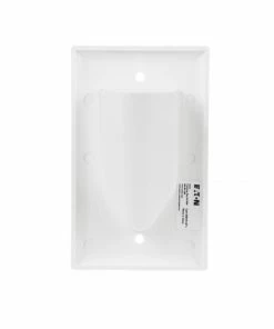 Discount ✨ Eaton Wall Plates 1-Gang Cable Access/Recessed Midsize Recessed Wall Plate, White 🎁 -EatonWagner Sales 45046292 scaled