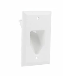 Discount ✨ Eaton Wall Plates 1-Gang Cable Access/Recessed Midsize Recessed Wall Plate, White 🎁 -EatonWagner Sales 45046409 scaled
